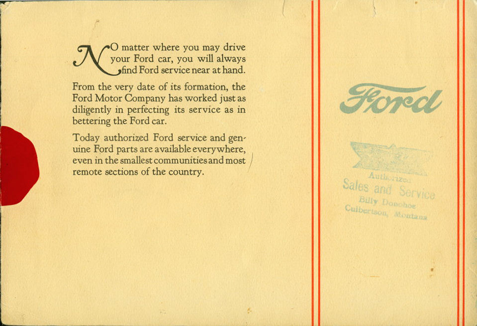 1926 Ford Foldout Page 3